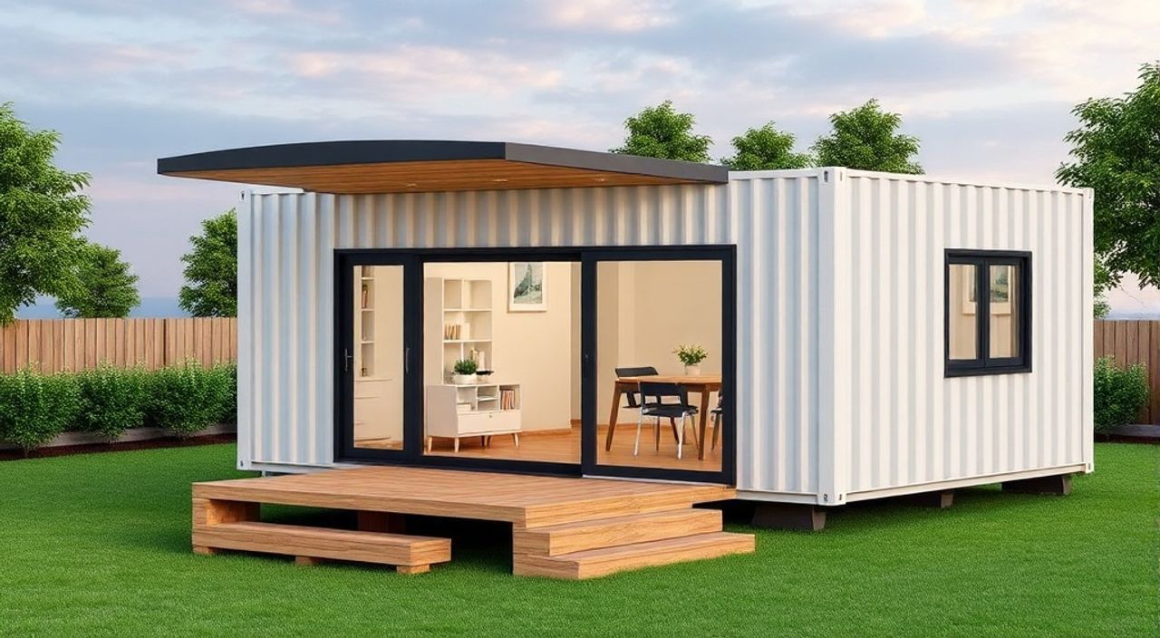 ТОП-15 идей планировки дом-контейнер 40ft 3×8 м