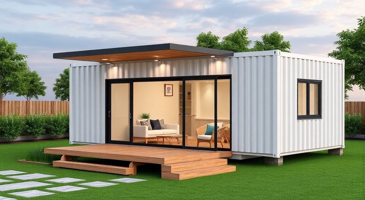 ТОП-15 идей планировки дом-контейнер 40ft 3×9 м