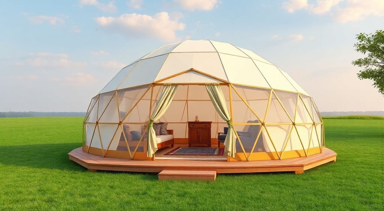 ТОП-15 идей планировки Glamping dome 2,4×7 м