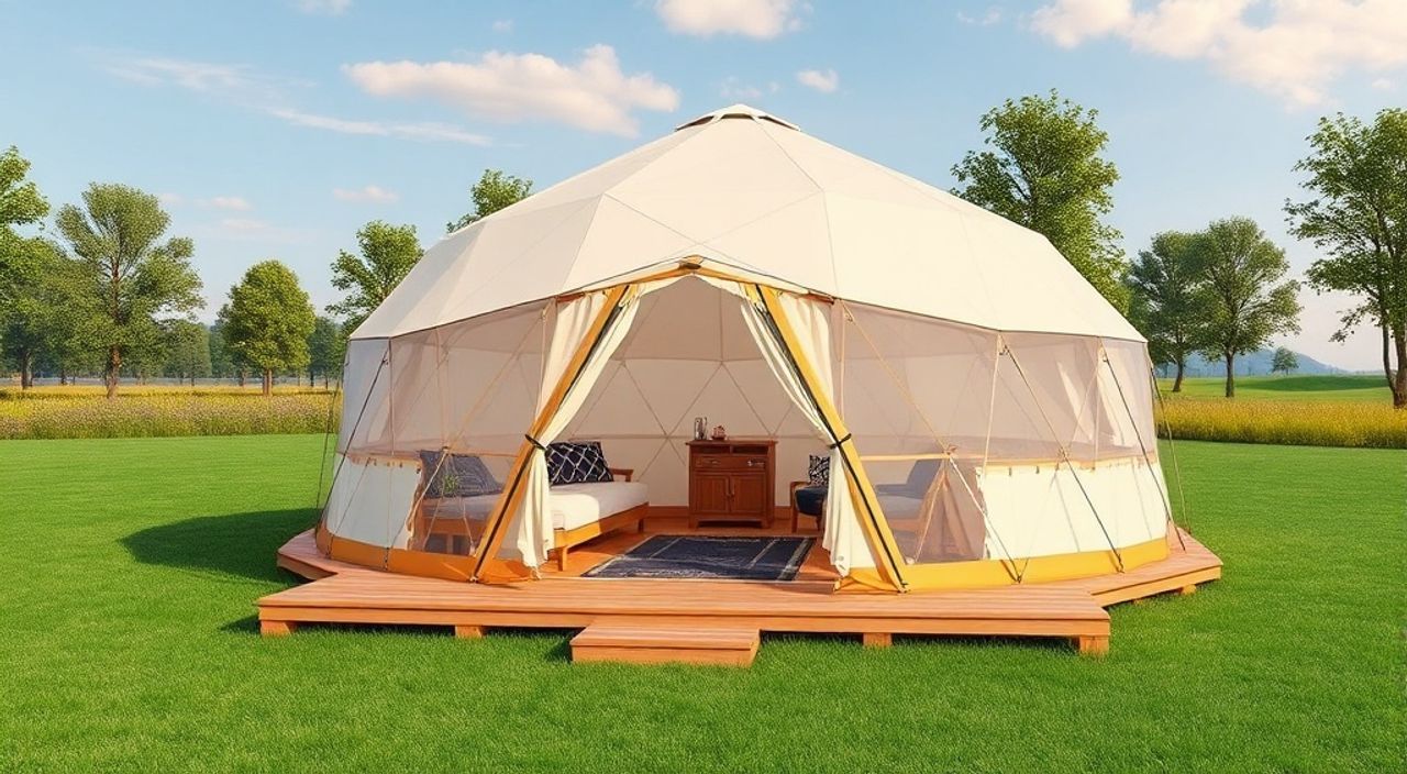 ТОП-15 идей планировки Glamping dome 3,5×10 м