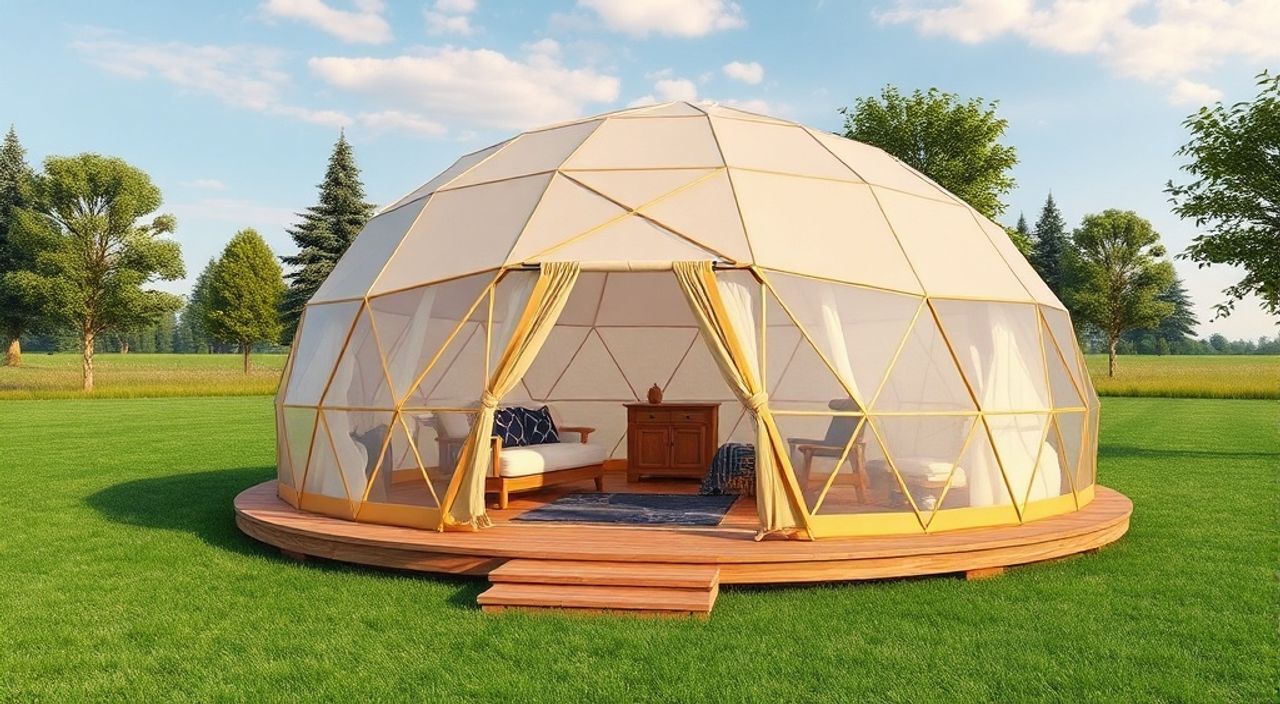 ТОП-15 идей планировки Glamping dome 3×8 м