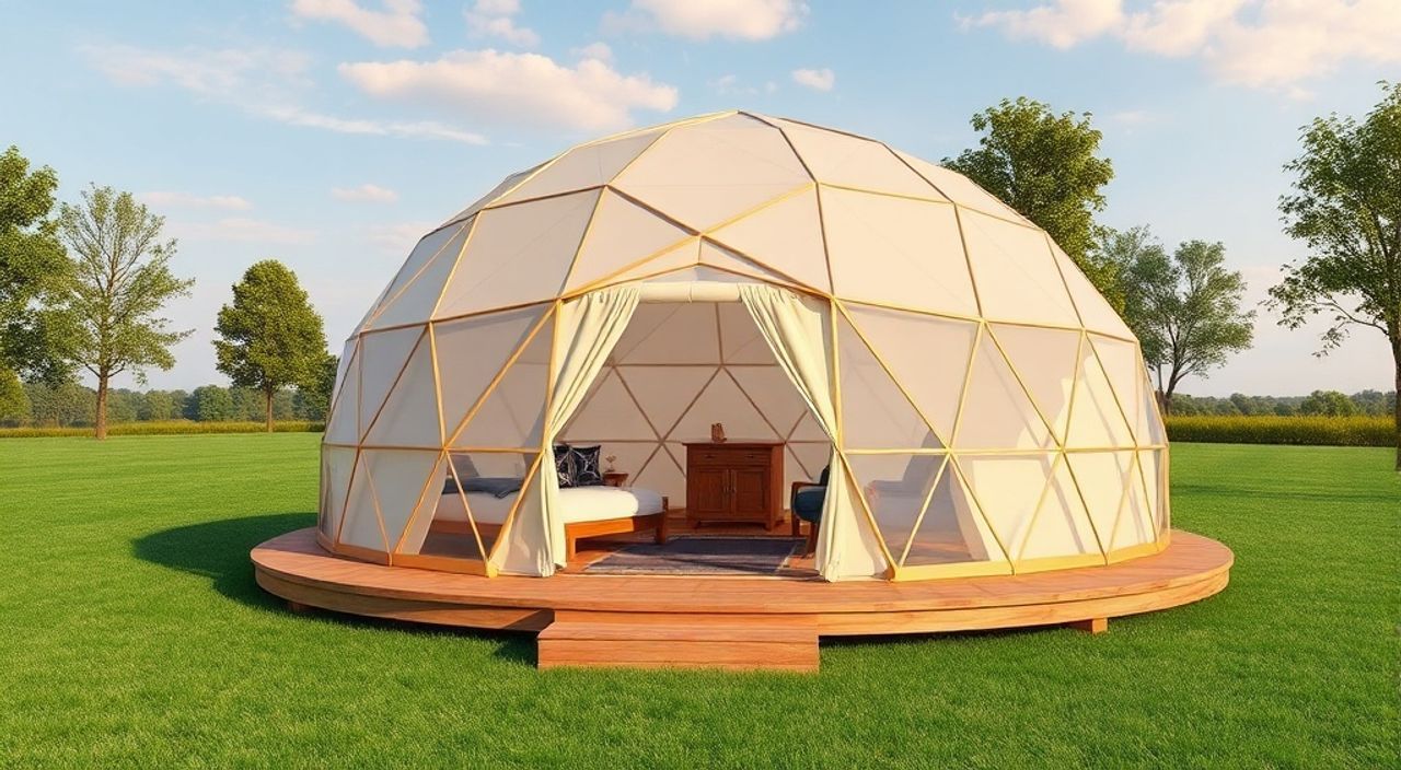 ТОП-15 идей планировки Glamping dome 3×9 м