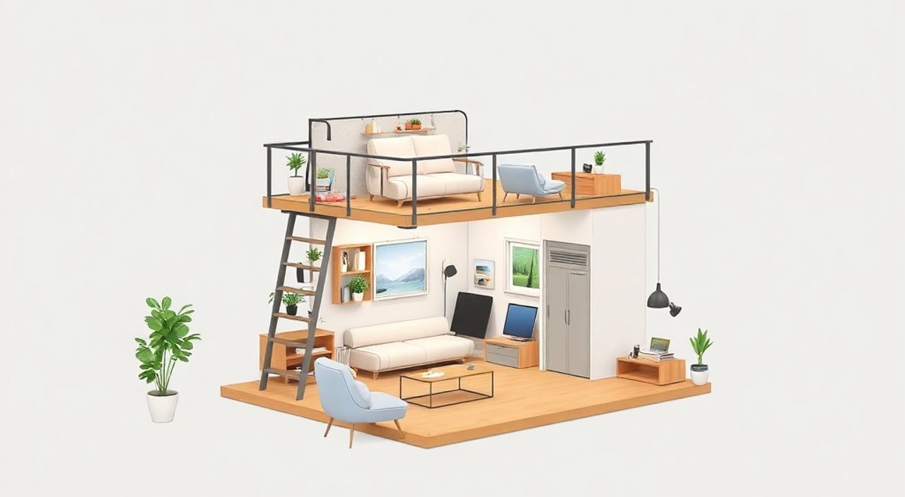 ТОП-15 идей планировки micro-loft 2,4×7 м