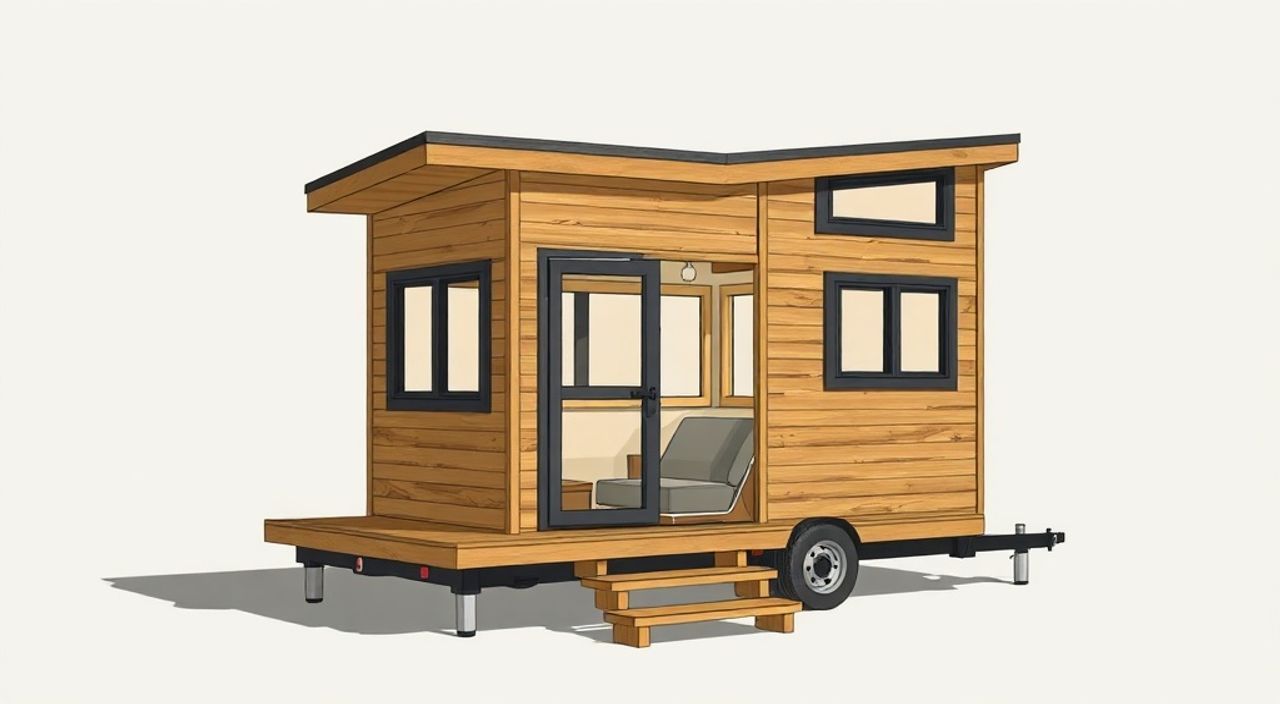 ТОП-15 идей планировки складной tiny‑house 2×4 м