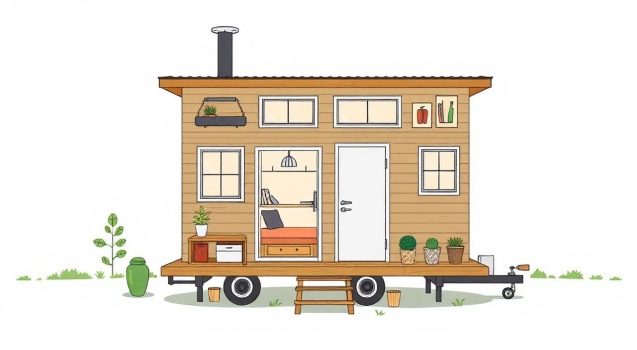 ТОП-15 идей планировки tiny-house 2,4×7 м