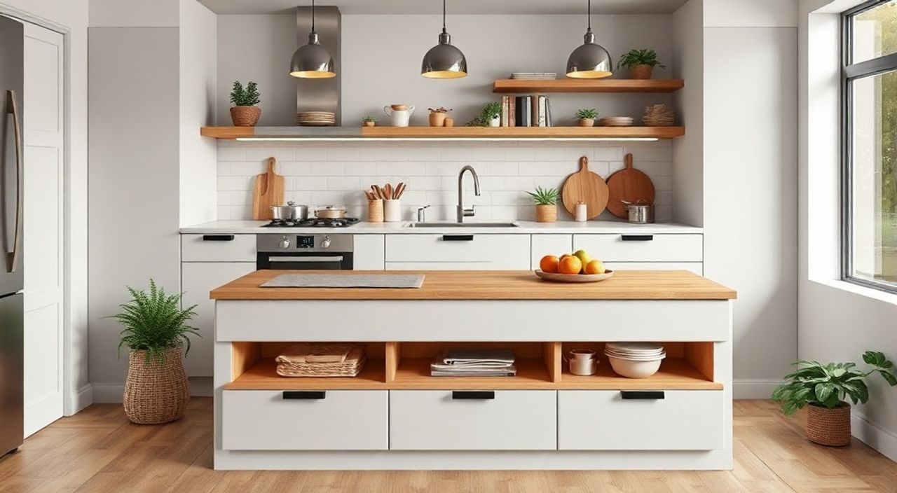 Топ-15 идей подиума‑хранения для кухни 6 м²