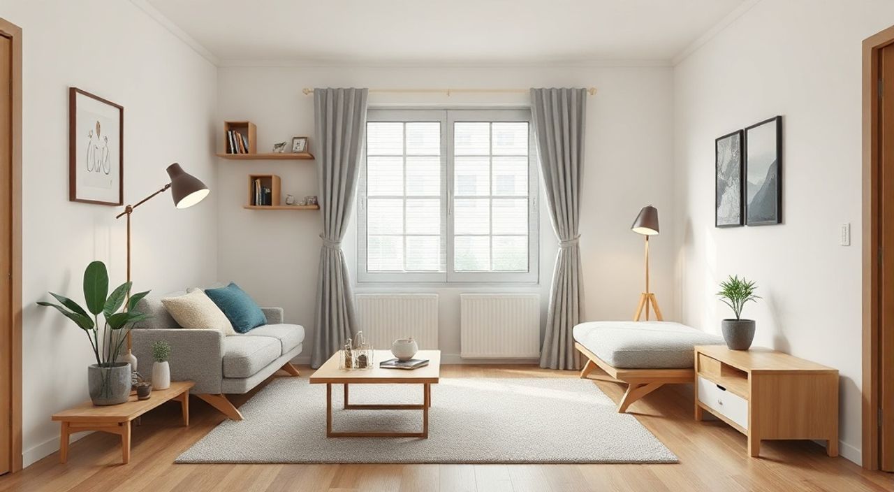 ТОП-15 идей складную мебель в стиле корейский neomodern для студии 20 м²