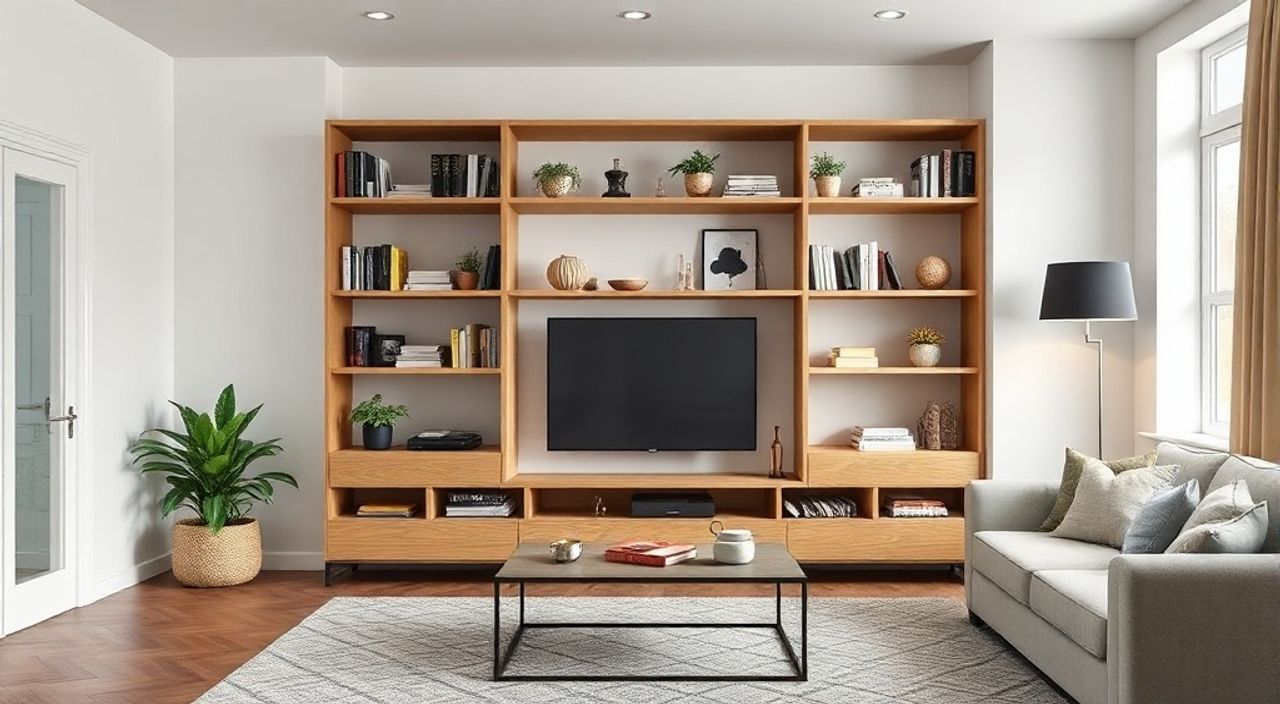 Топ-15 идей стола‑книжки для гостиной 14 м²