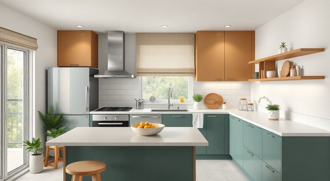 ТОП-15 идей цветовой контраст в стиле корейский neomodern для кухни 4,5 м²