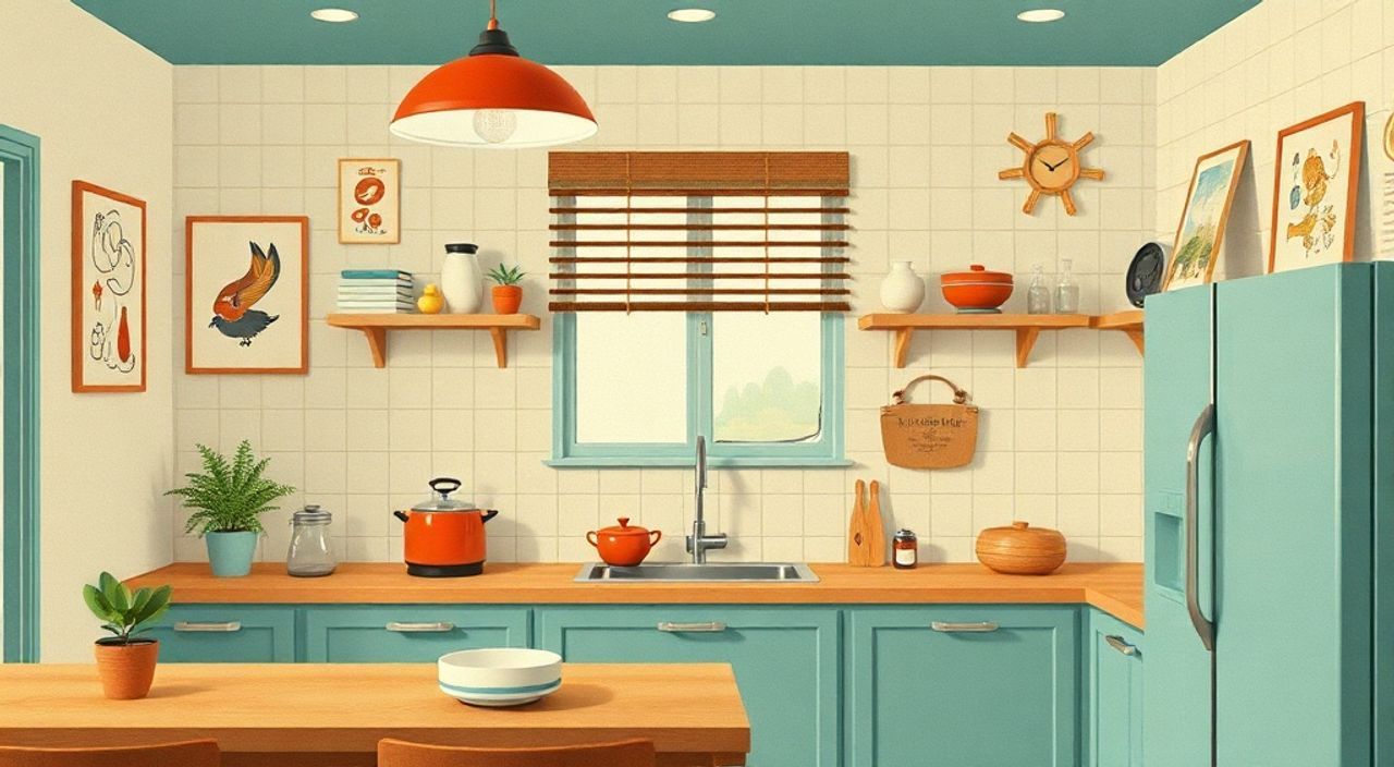 ТОП-15 идей винтажные постеры в стиле корейский neomodern для кухни 4,5 м²