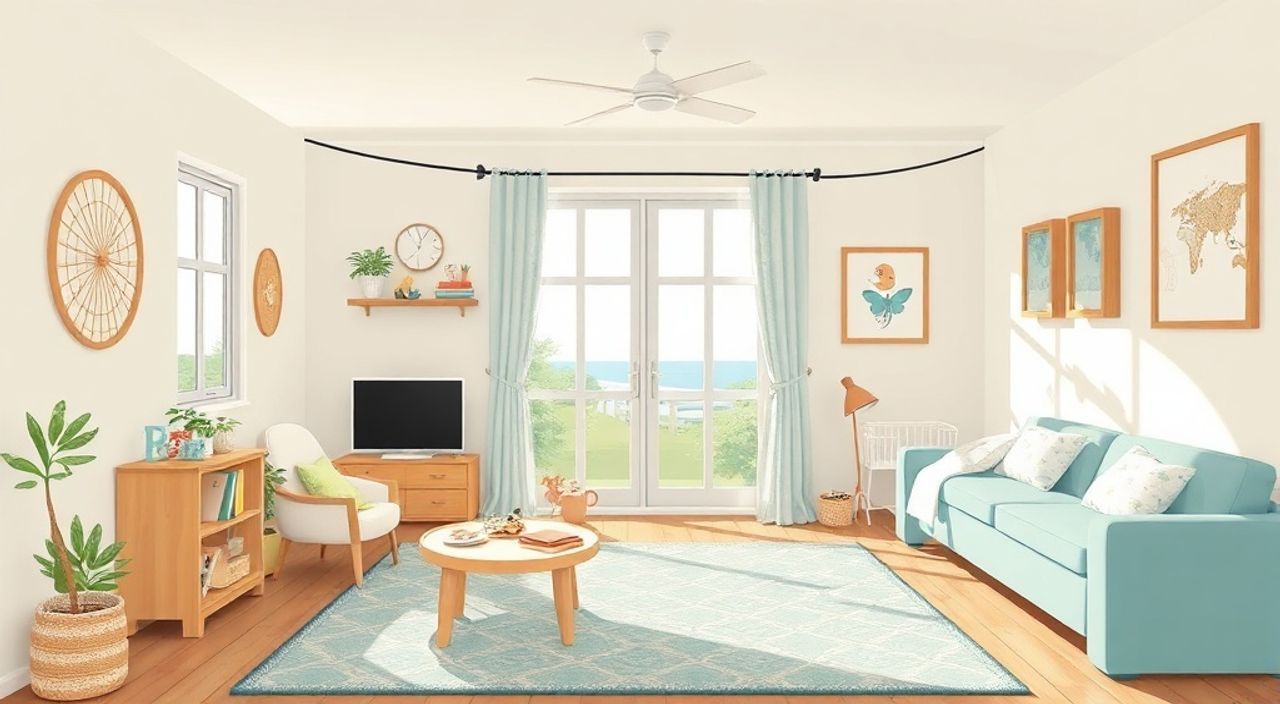 ТОП-15 идей зонирование в стиле costal-хэмптонс для детской 10 м²