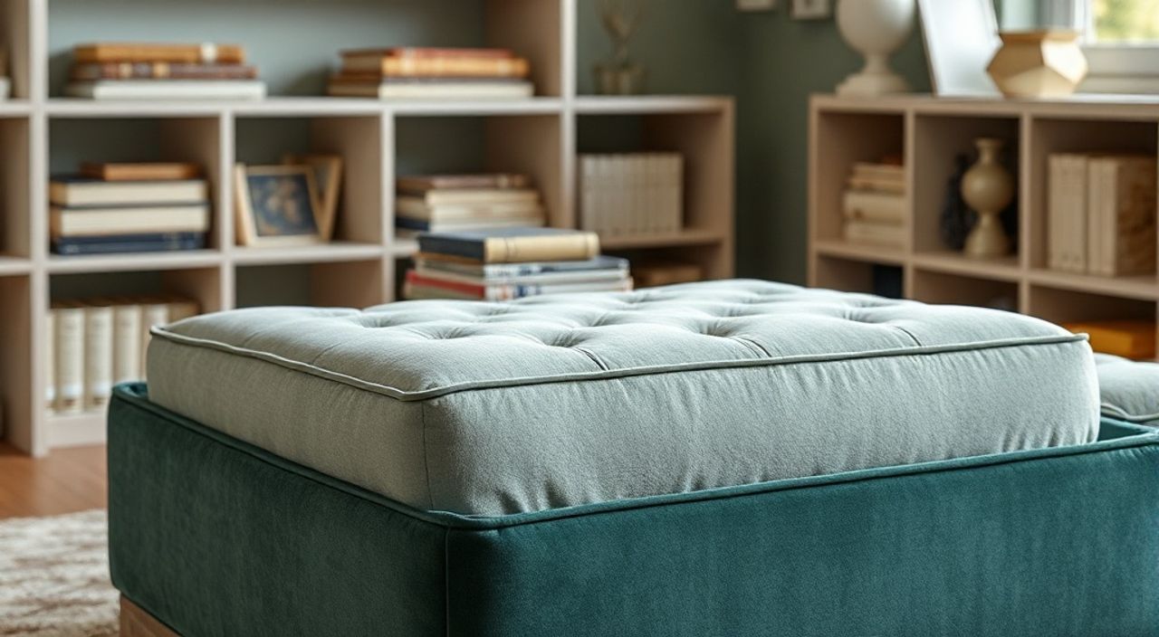ТОП-15: реставрации пуфа из бархата