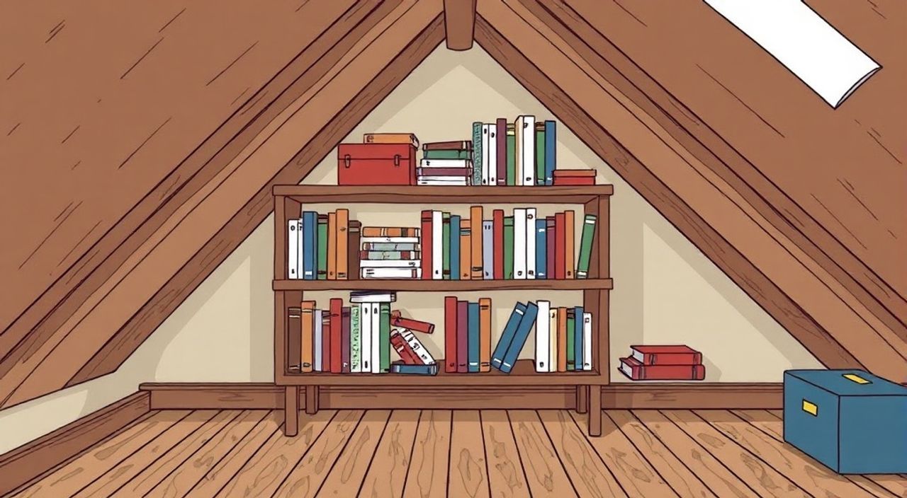 ТОП-15 способов закрепить книжного шкафа в мансарды