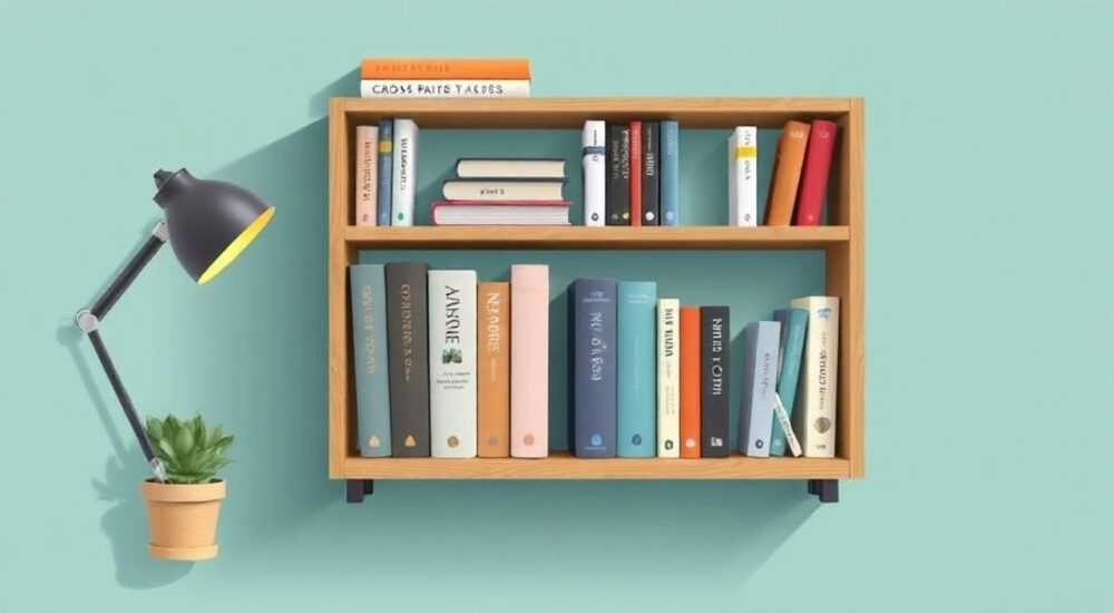ТОП-25 компактных решений для книжной полки