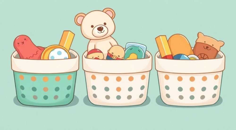 ТОП-4 компактных решений для корзины для игрушек