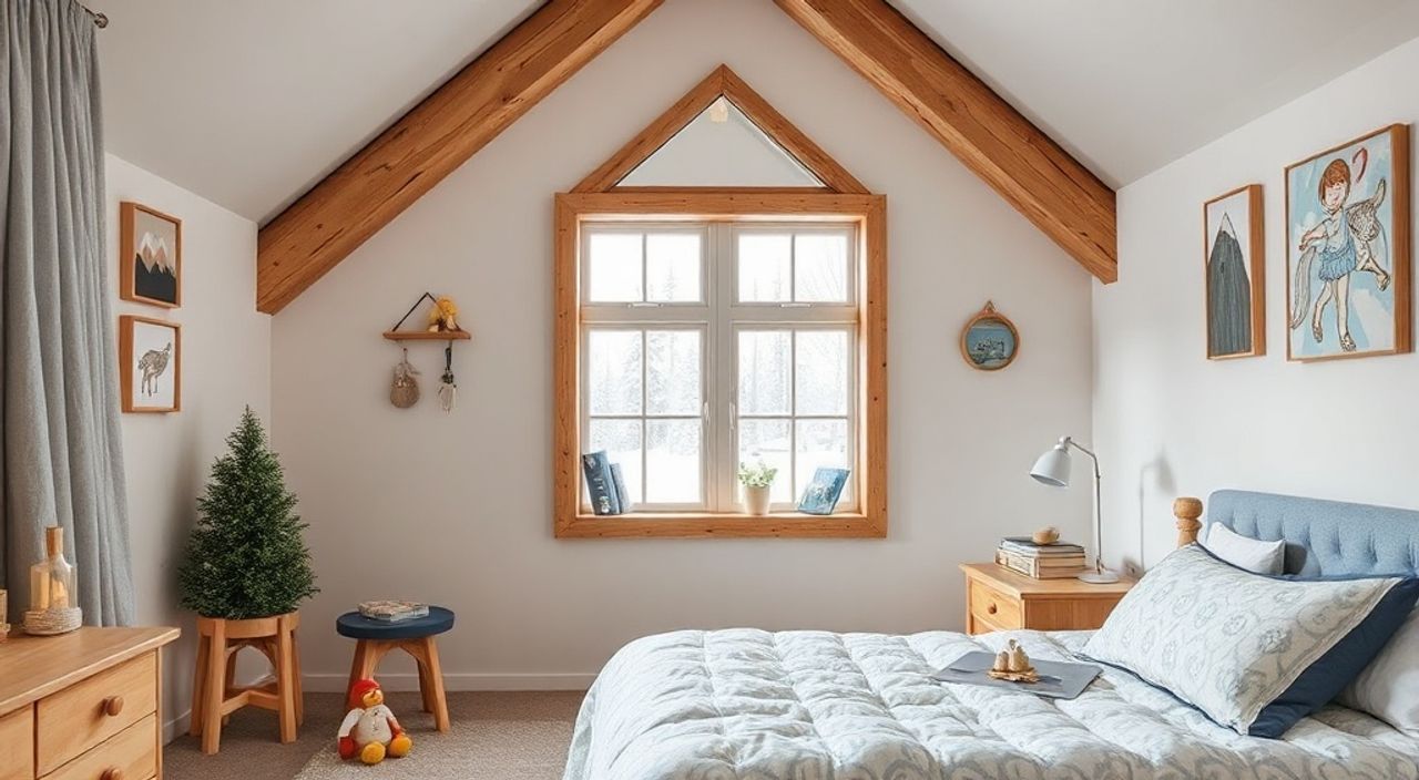 ТОП-5 идей дополнительные зеркала в стиле шале для детской 9 м²