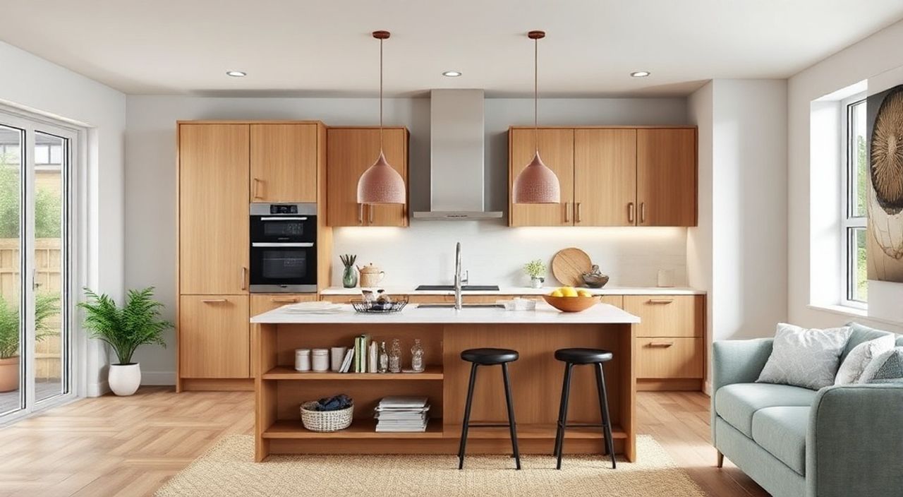 Топ-5 идей кухонного острова‑пенала для гостиной 14 м²