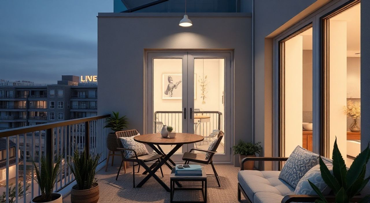 ТОП-5 идей LED‑подсветку в стиле сканди для балкона 2,8 м²