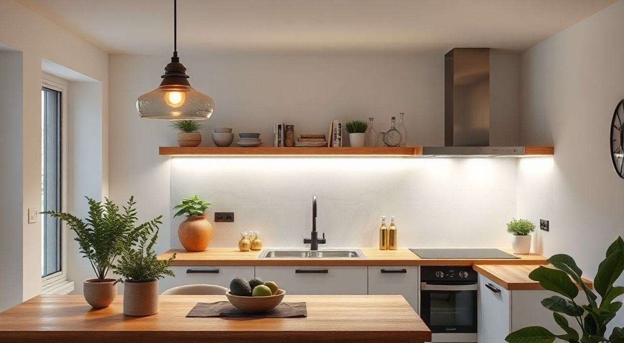 ТОП-5 идей LED‑подсветку в стиле средиземноморский для кухни 4,5 м²