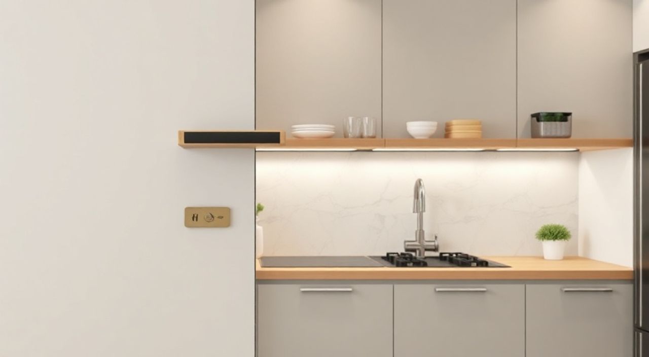 ТОП-5 идей невидимые ручки в стиле корейский neomodern для кухни 4,5 м²