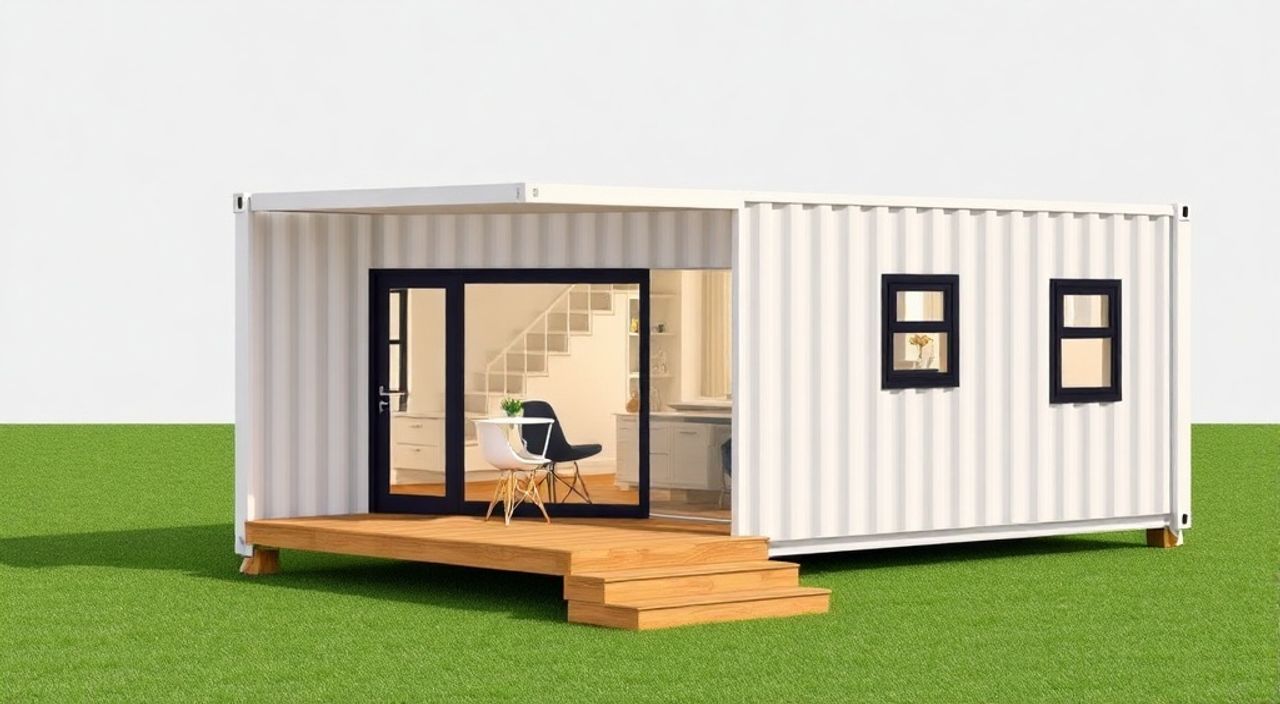 ТОП-5 идей планировки дом-контейнер 40ft 3×8 м