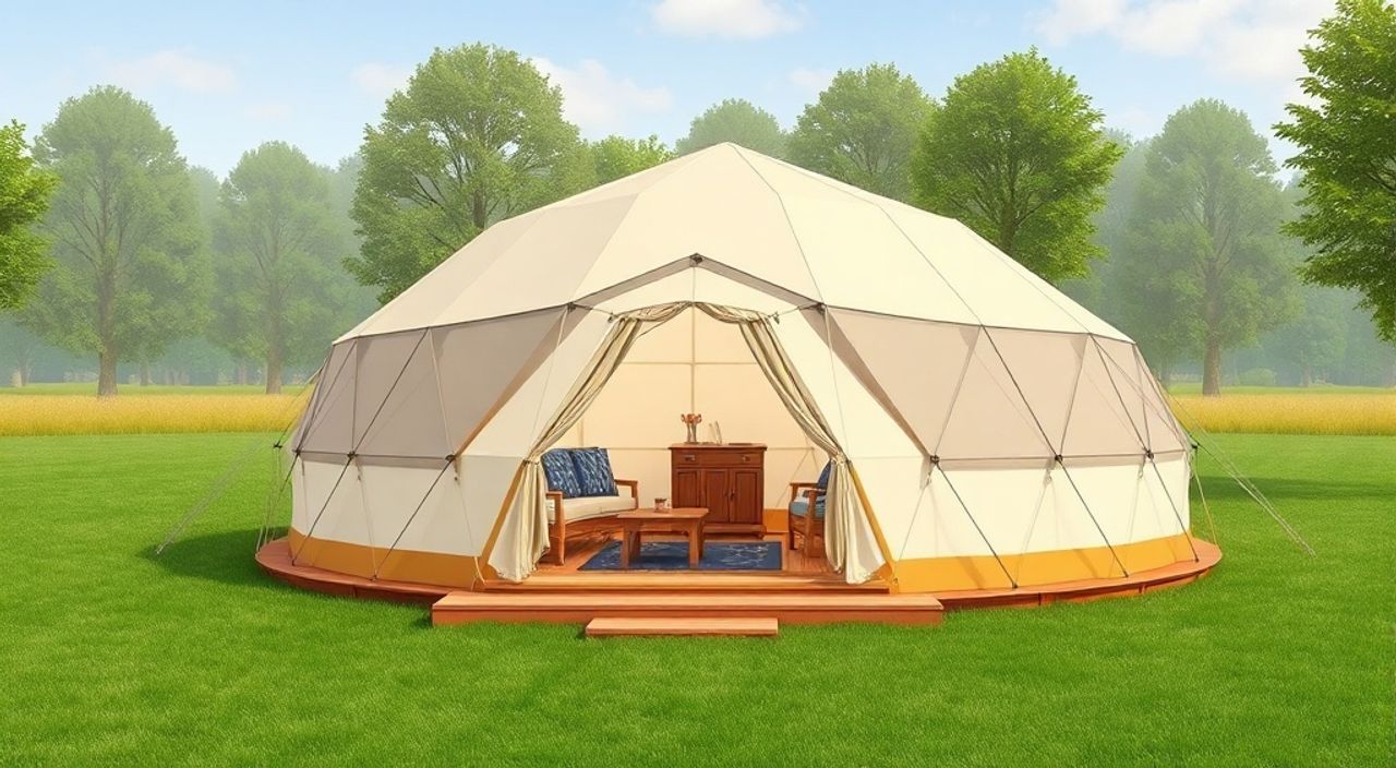 ТОП-5 идей планировки Glamping dome 3,5×10 м