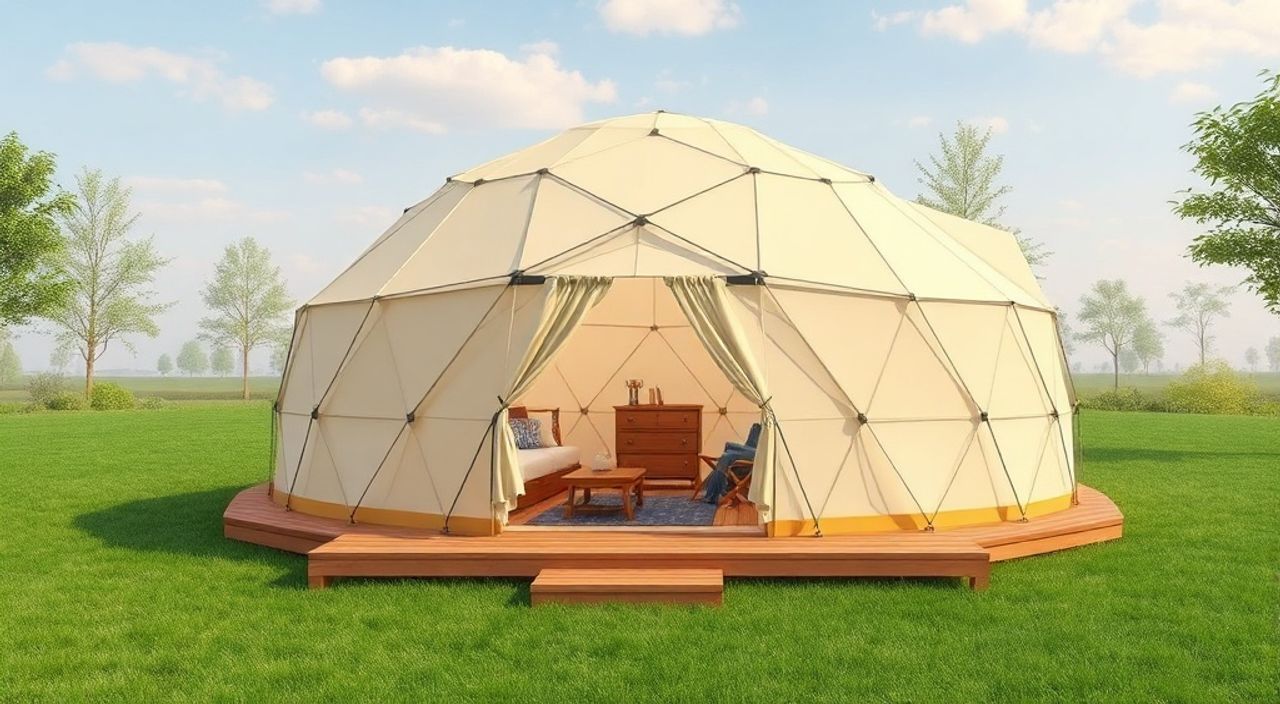 ТОП-5 идей планировки Glamping dome 3×8 м