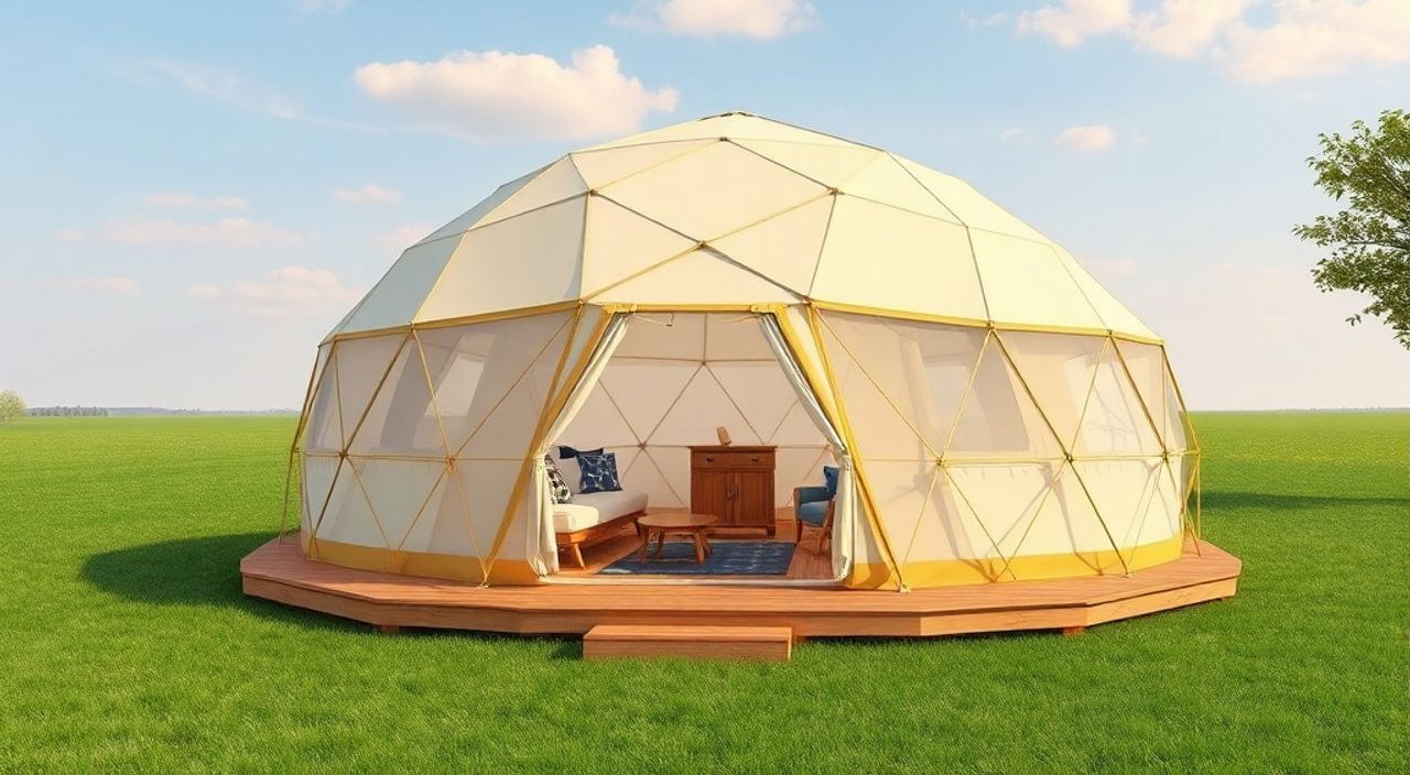 ТОП-5 идей планировки Glamping dome 3×9 м