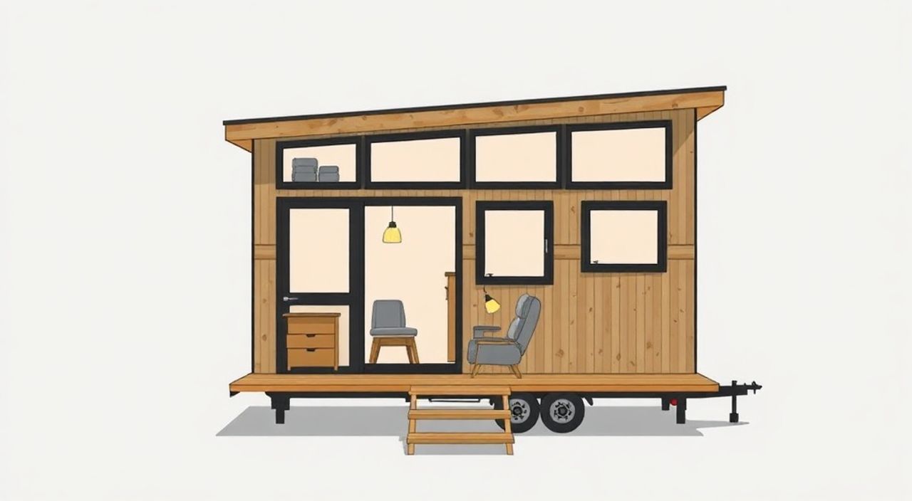 ТОП-5 идей планировки складной tiny‑house 3,5×10 м
