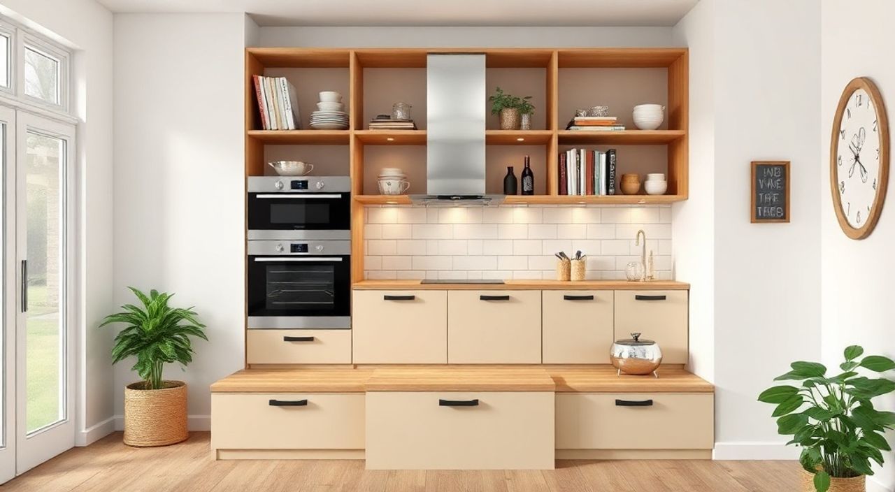Топ-5 идей подиума‑гардероба для кухни 4 м²