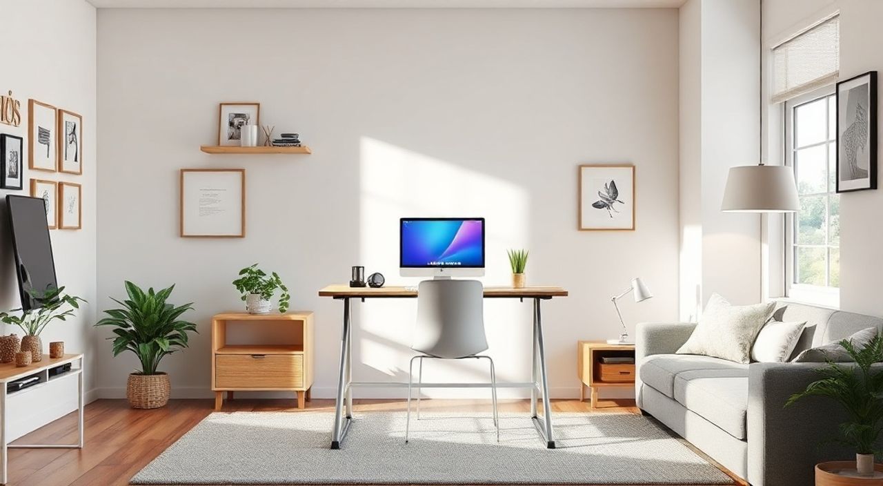Топ-5 идей складного стенда‑office для гостиной 13 м²
