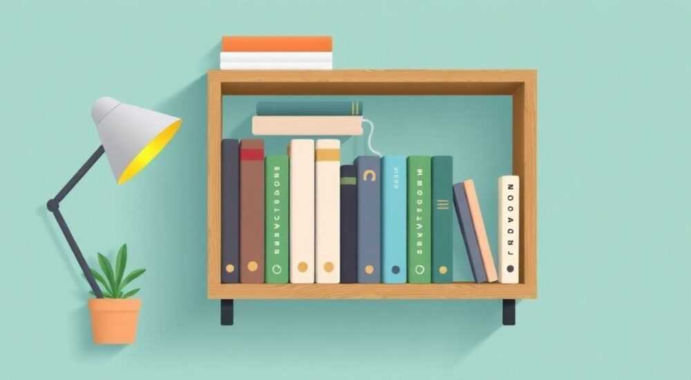ТОП-5 компактных решений для книжной полки