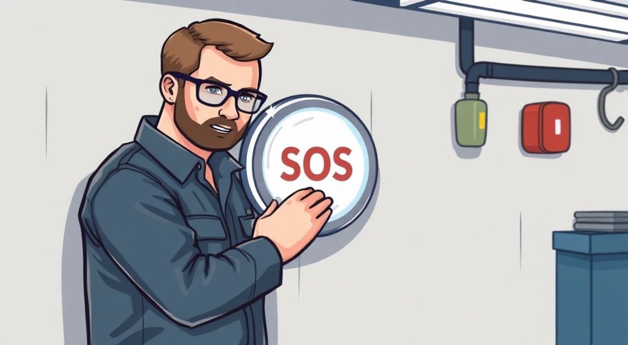 ТОП-5 ошибок при установке кнопка SOS в гараже