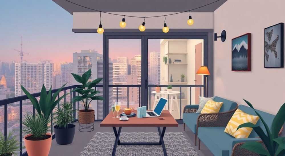 ТОП-5 сценариев «Party Time» для лоджии-офиса через Yandex Smart Home