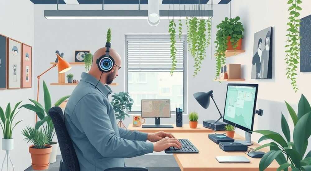 Топ‑12 трендов хай‑тек студии 20 м² с биофильными акцентами