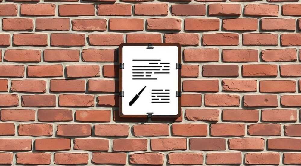 Трафарет для имитации кирпичной кладки
