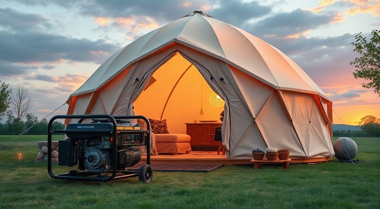 Тренды 2026: Glamping dome и дизель-генератор