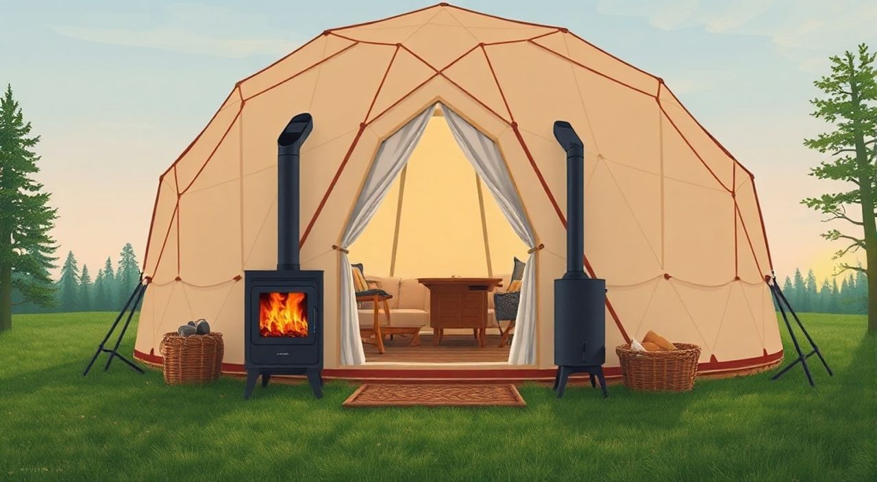 Тренды 2026: Glamping dome и пеллетную печь