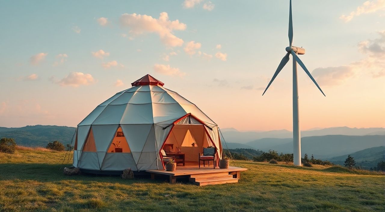 Тренды 2026: Glamping dome и ветрогенератор