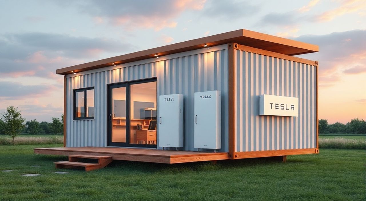 Тренды 2026: контейнер-хаус и аккумулятор Tesla Powerwall