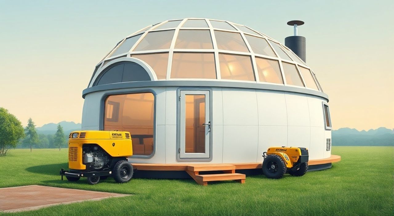 Тренды 2026: купол-дом и дизель-генератор