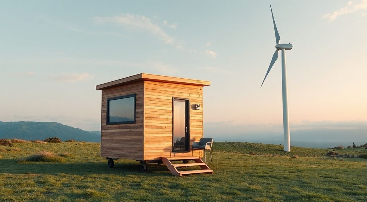 Тренды 2026: складной tiny‑house и ветрогенератор