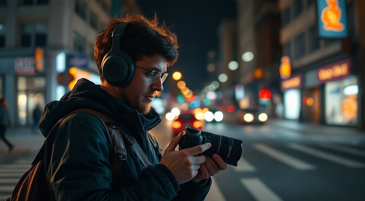 Тренды уличная фотография 2025 — световая кисть