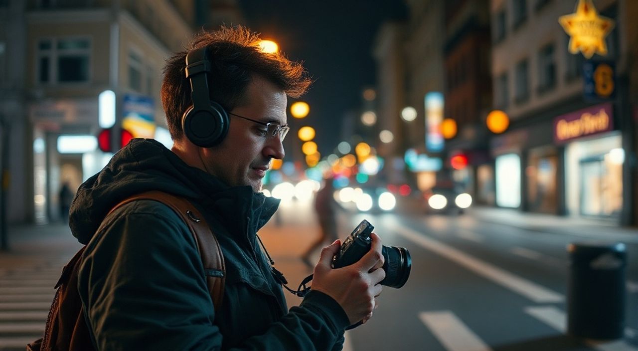 Тренды уличная фотография 2026 — световая кисть