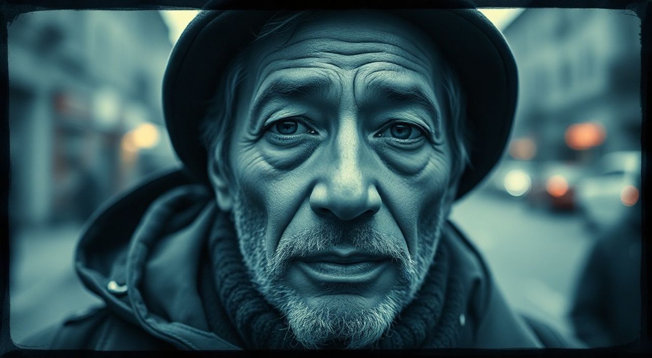 Цианотипия + photoshop для стрит‑портрета