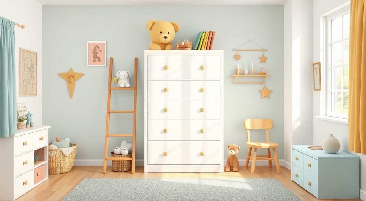 Выкатного комода‑лестницы: 10 причин выбрать для детской 9 м²