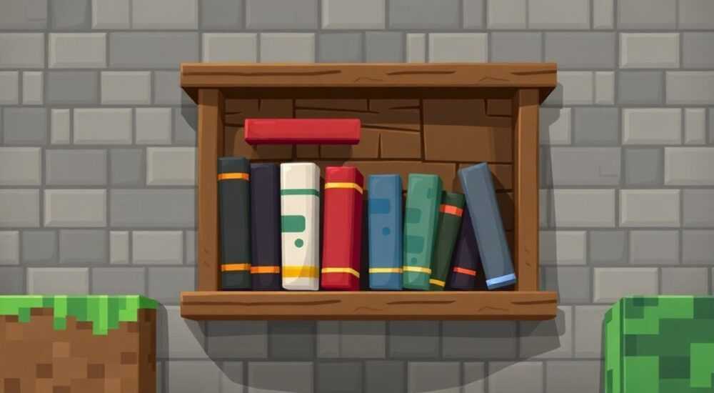 Зачем книжная полка в майнкрафт