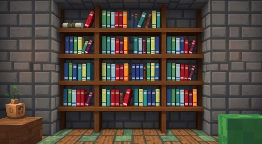 Зачем нужны книжные полки в майнкрафте