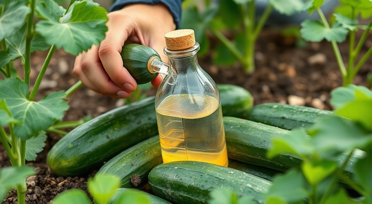 Как подкормить огурцы золой с уксусом