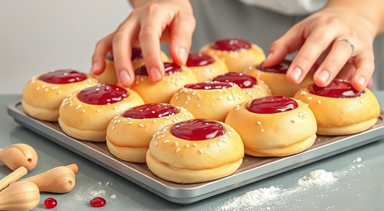 Как приготовить булочки с вареньем